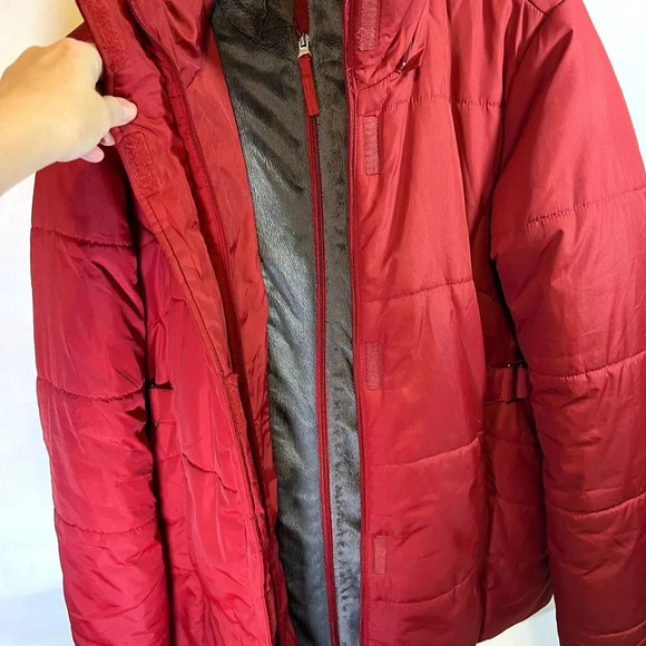 Free Tech Womens Puffer Coat with Side Cinch Tabs Size M 8-10 - Picture 3 of 13